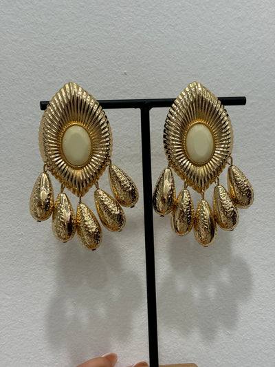 PENDIENTE ESPIGA BEIGE