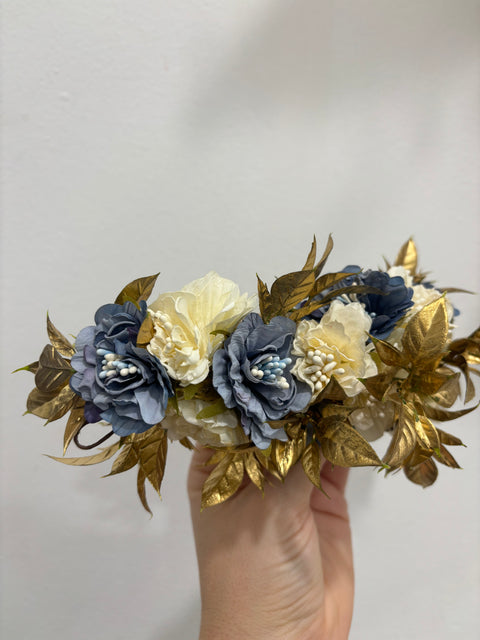 CORONA MEZCLA AZUL Y BEIGE