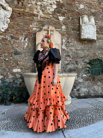 VESTIDO DOÑANA NARANJA