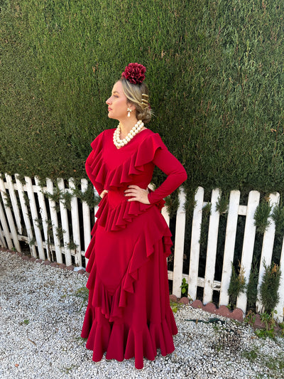VESTIDO ALMONTE BURDEOS