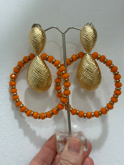 PENDIENTES PATRI NARANJA