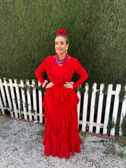 VESTIDO ALMONTE ROJO