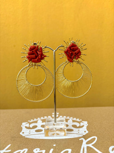 PENDIENTES SORAL NARANJA