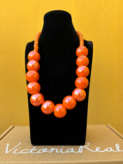 COLLAR MARIANA NARANJA