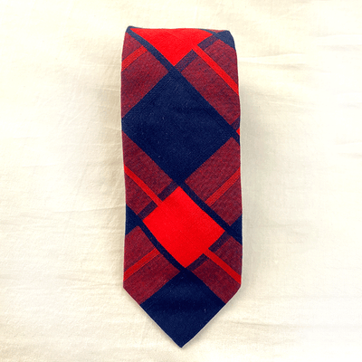 CORBATA CUADROS ROJO