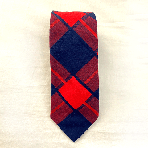 CORBATA CUADROS ROJO