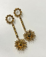 PENDIENTES FLOR CRISTAL