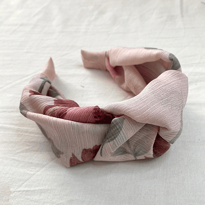 DIADEMA NUDO ROSAS